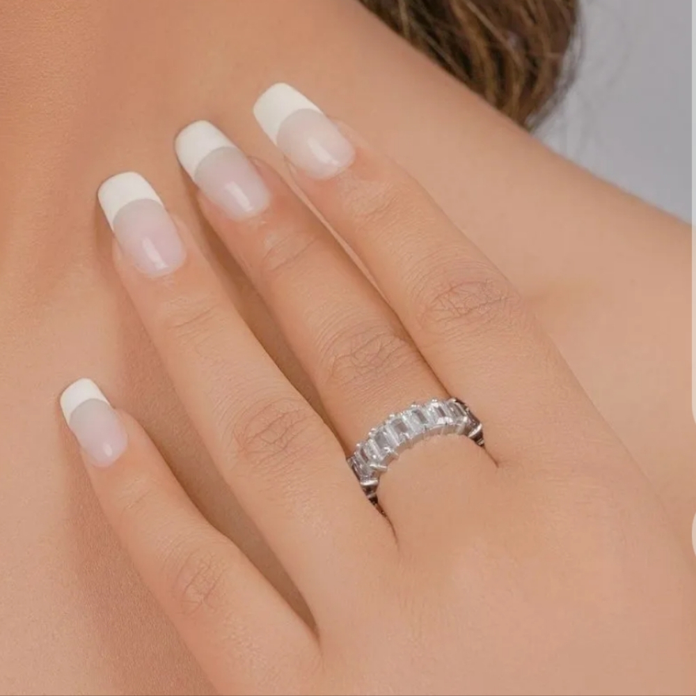 Silver 925 White Topaz Ring